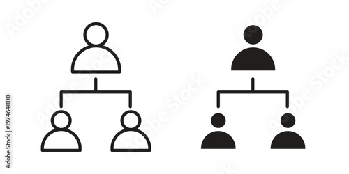 Department head icon design vector. Flat and line vector Icon Design