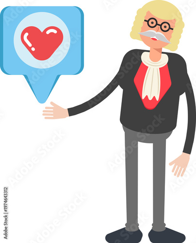Konstfotografi Judge Character and Heart Message