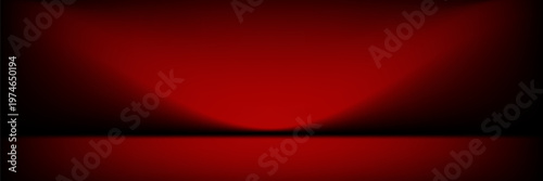 Abstract gradient podium background. Empty red 3D studio background. Clean scene for product presentation mockup template. eps 10
