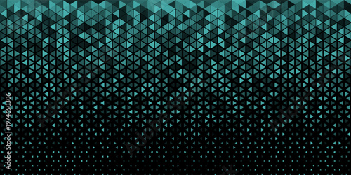 Triangles Halftone Pattern Vector Abstract Geometric Technology Background. Triangular Half Tone Texture. Minimal Style Dynamic Tech Wallpaper