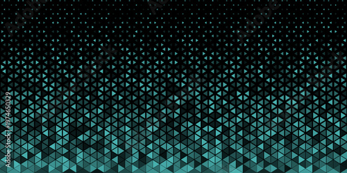 Triangles Halftone Pattern Vector Abstract Geometric Technology Background. Triangular Half Tone Texture. Minimal Style Dynamic Tech Wallpaper