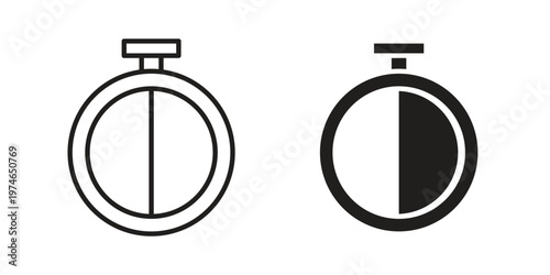 Photography Half hour icon design vector. Flat and line vector Icon Design