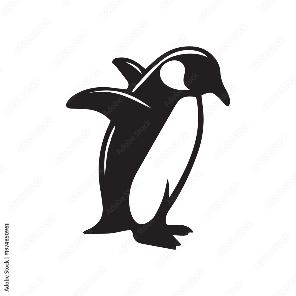 Obraz premium penguin vector illustration