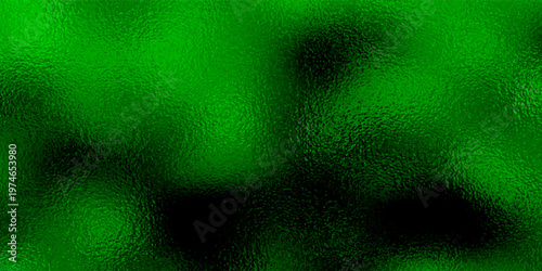 green Foil Texture Background with Glass Effect or sea green glass texture. Abstract gradient bright light reflection and shiny rough texture surface. Glass effect background