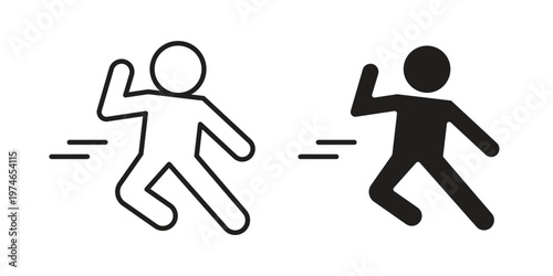 Kung fu icon design vector. Flat and line vector Icon Design