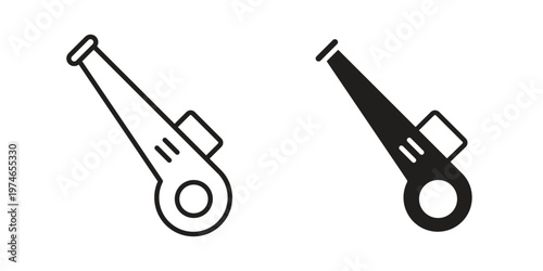 Leaf blower icon design vector. Flat and line vector Icon Design