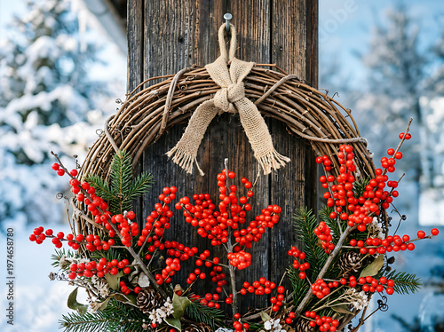  decoration on wooden background