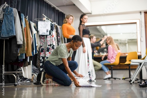 Foto Backstage fashion show preparation