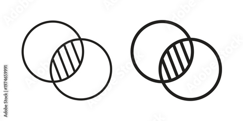 Opacity icon design vector. Flat and line vector Icon Design