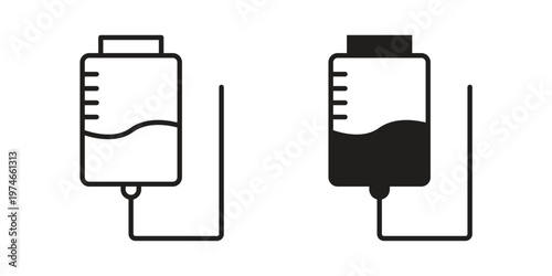 Perfusion icon design vector. Flat and line vector Icon Design