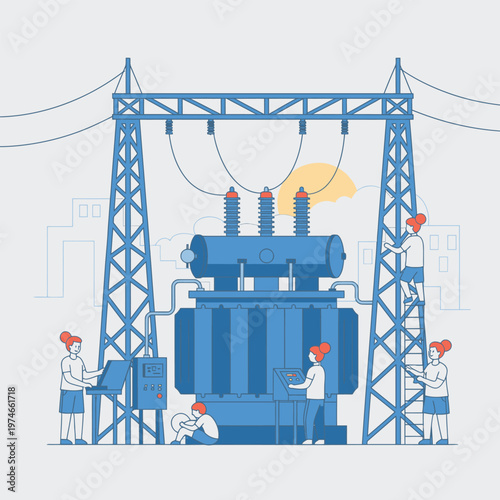 Electric Power Transformer Maintenance and Repair.