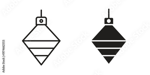 Plumb bob icon design vector. Flat and line vector Icon Design