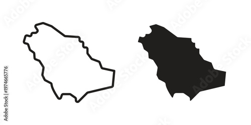 Saudi arabia icon design vector. Flat and line vector Icon Design