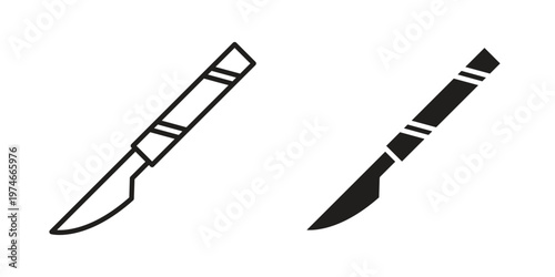 Scalpel icon design vector. Flat and line vector Icon Design