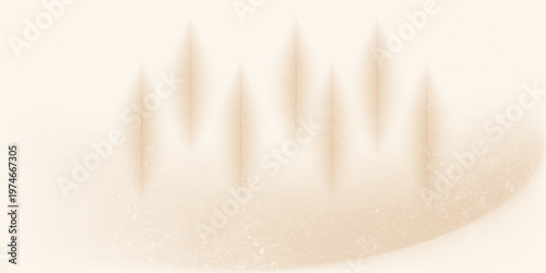 Brown sphere gradient backgound. Beige neutral backdrop. Abstract bg neutral gradation with circulars shape. Vector illustration