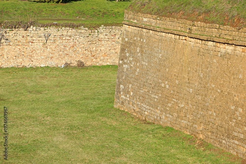 Niš Fortress, fortress wall and moat