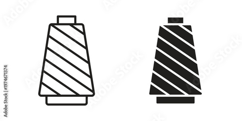 Thread icon design vector. Flat and line vector Icon Design