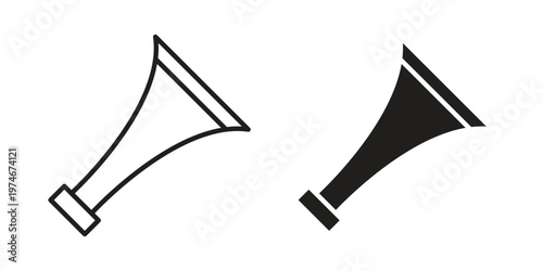 Vuvuzela icon design vector. Flat and line vector Icon Design