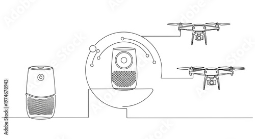 Drone Remote Controller Technology Device.