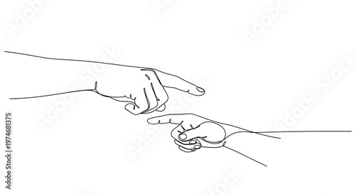 Two hands pointing fingers towards each other.