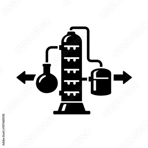 Distillation Separation Process Icon