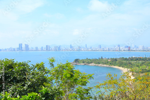 Beautiful Scenery of Da Nang from Son Tra Peninsula, Vienam