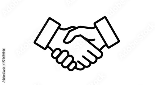 Two hands shaking in a deal.