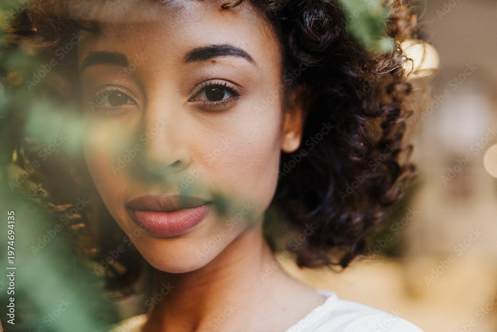 Fototapeta premium Portrait of a cheerful woman