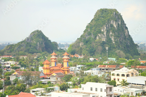 Beautiful Scenery of Marble Mountain (Ngu Hon Son) in Da Nang, Vietnam