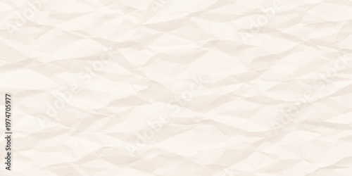 White crumpled paper texture with wrinkled rough surface and vintage grunge pattern