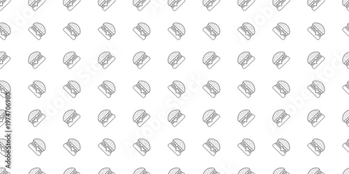 burger seamless pattern background. doodle fast food burger pattern background.