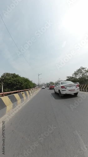 Hyderabad City Busy Traffic Vertical Hyperlapse 4K Motorcycle POV Journey Through Flyovers Day 6-04-2026 Editorial