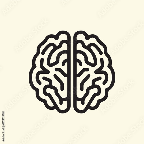 Clean Graphic of the Human Brain Symbolizing Intellect Memory and Learning Capacity