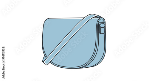 Light Blue Ladies Fashion Handbag.