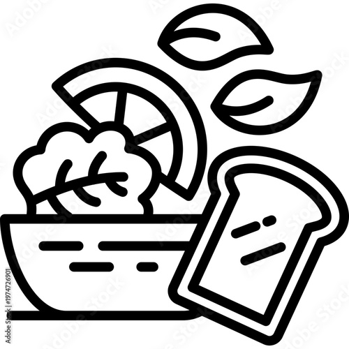 Whole Food line icon