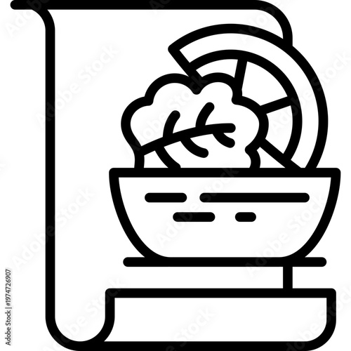Meal Prep line icon