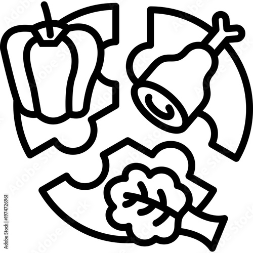 Food Nutrition line icon