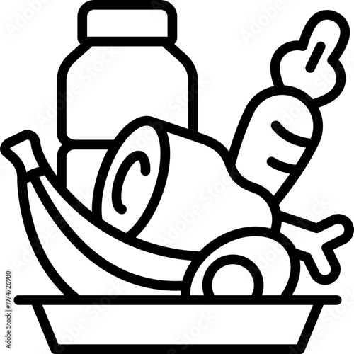 Wellness Food line icon