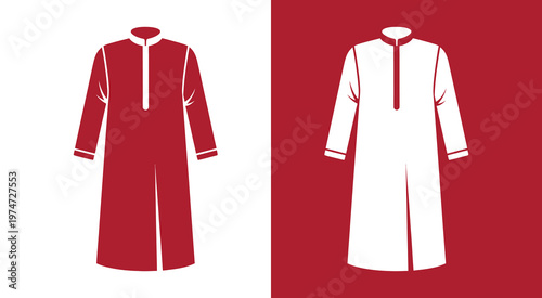 Middle Eastern Men Traditional Clothing Thobe Icon