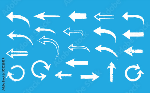 Arrows set black icons. Arrow icon. Arrow vector collection. Doddle arrow set, collection of arrows. Collection different arrows sign.