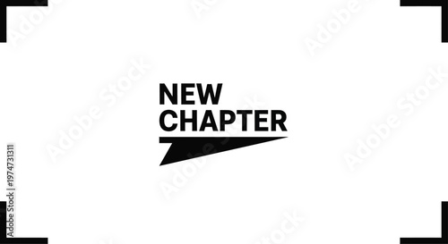New chapter start concept