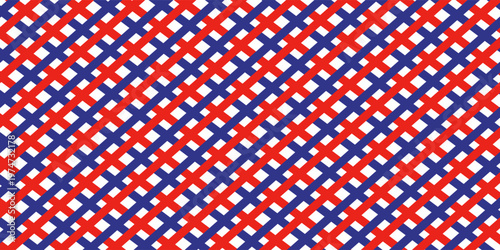 Airmail Envelope frame images with strips. International vintage letter border. Retro air mail postcard with blue and red stripes.  Empty classic postal frame. Vector illustration