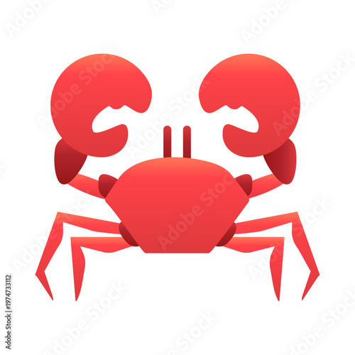 red crab - Life under the sea - Sea creature shellfish