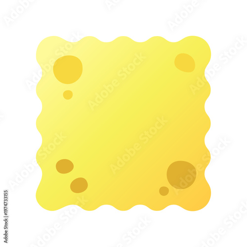yellow porous sponge - bathroom cleanup