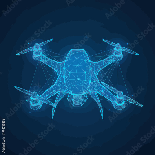 Drone Aerial Vehicle Technology Robot.