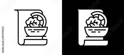 Meal Prep lineglyph icon