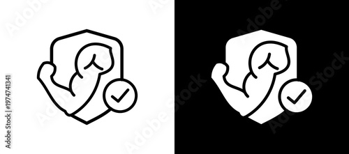 High Protein lineglyph icon