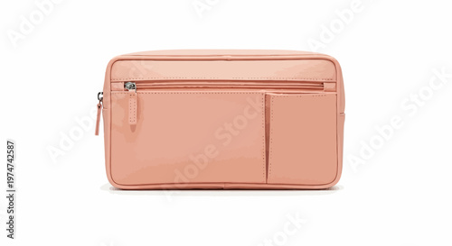Pink Leather Travel Wallet Purse.