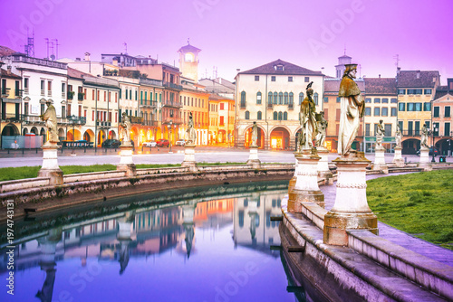 Wallpaper Mural Padova, Italy. Purple dawn at Prato della Valle square channel in Padova view Torontodigital.ca