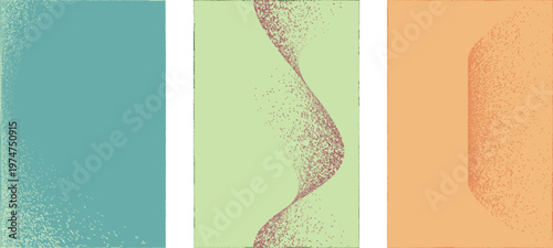 Abstract grain noise wave texture background with soft curved lines useful for posters, overlays. Minimal organic flow lines with subtle grainy texture. Fluid noised curves effect. Vector
